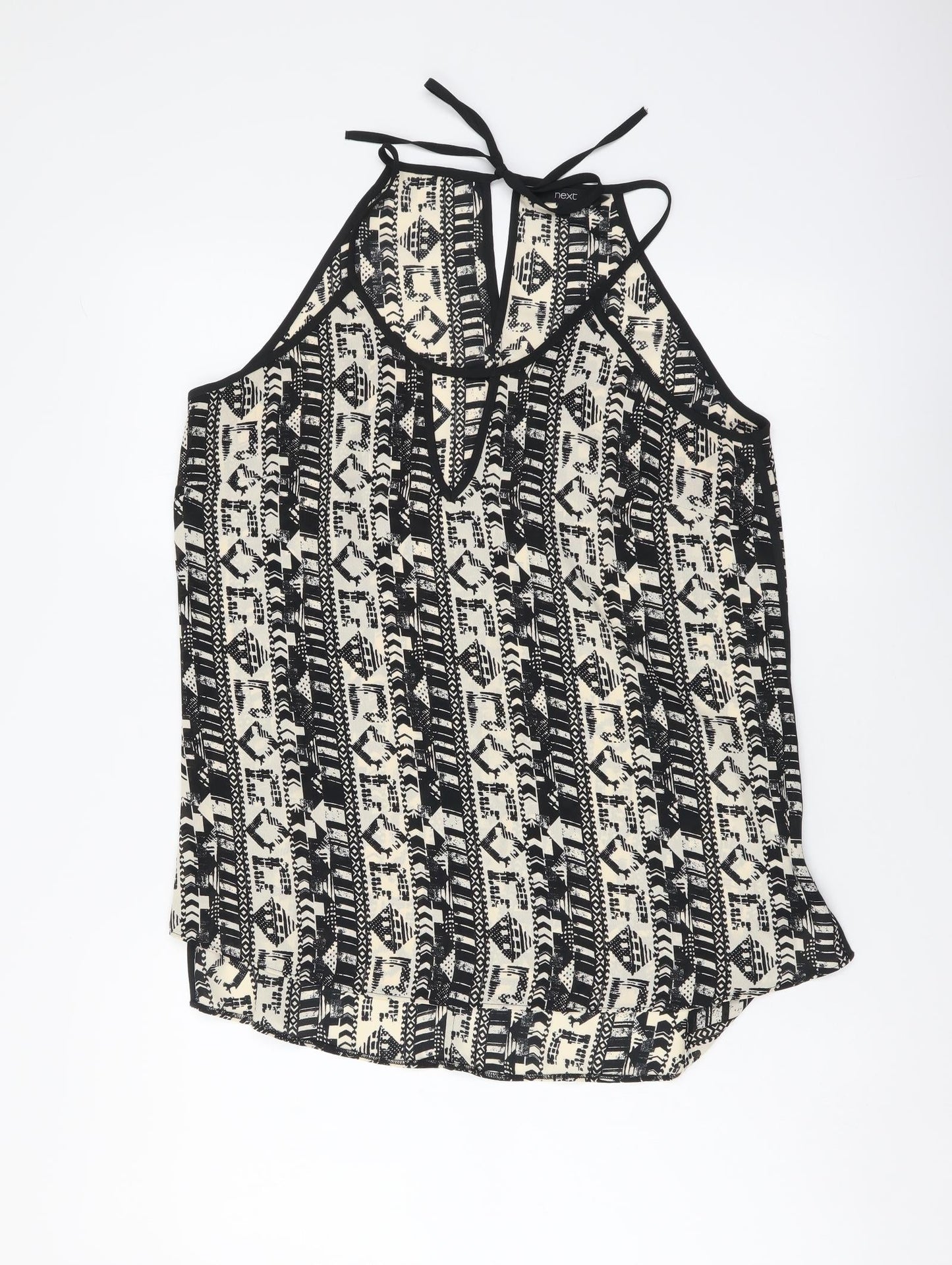 Womens UK Size 10 NEXT Black Basic Tank