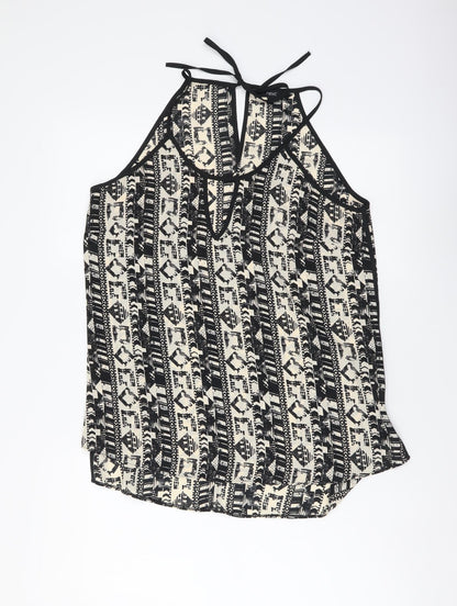 Womens UK Size 10 NEXT Black Basic Tank