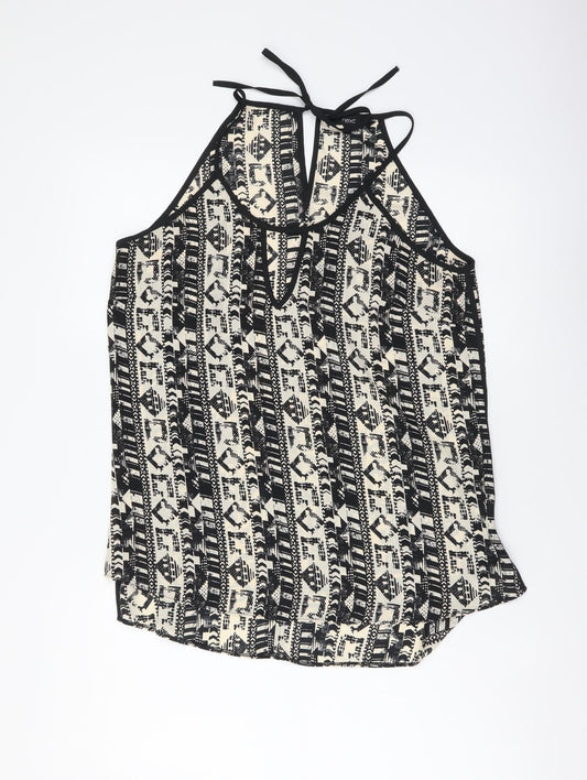 Womens UK Size 10 NEXT Black Basic Tank