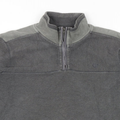 Mens UK Size M Fat Face Grey Pullover Sweatshirt