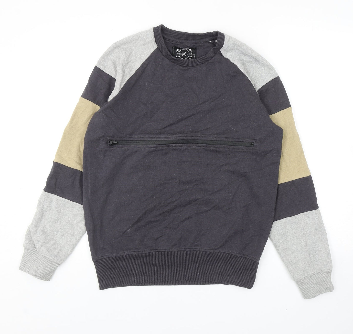 Mens UK Size M Genetic Apparel Multicoloured Pullover Sweatshirt