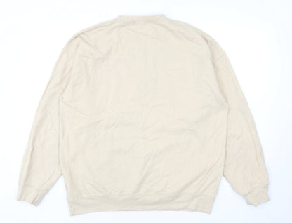 Mens UK Size S BoohooMAN Beige Pullover Sweatshirt