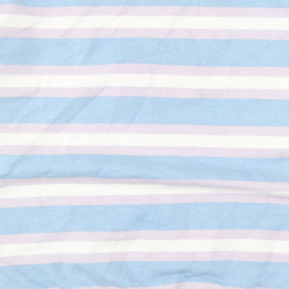 Daisy Street Womens Blue Striped Cotton Pullover Sweatshirt Size 8 Pullover - Los Angeles