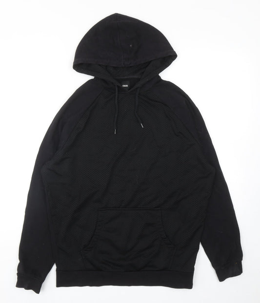 Mens UK Size XS ASOS Black Pullover Hoodie