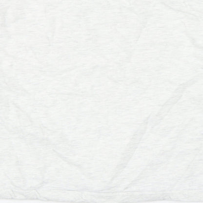 Marks and Spencer Girls Grey Cotton Pullover Sweatshirt Size 12-13 Years Drawstring