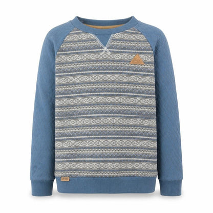 Rock & Revival Boys Blue Fair Isle Cotton Pullover Sweatshirt Size 11-12 Years Pullover