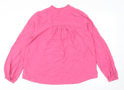 Womens UK Size 8 Marks and Spencer Pink Basic Blouse