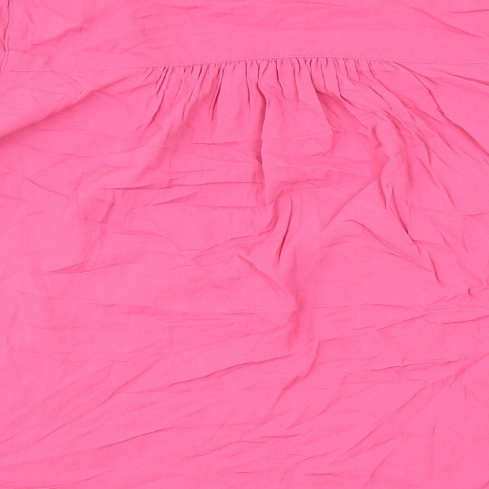 Womens UK Size 8 Marks and Spencer Pink Basic Blouse