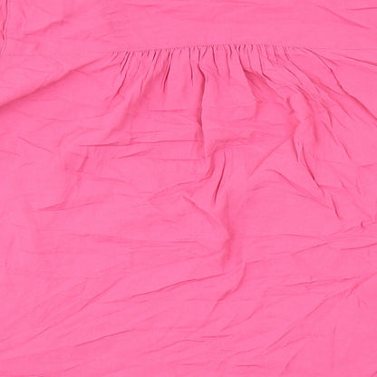 Womens UK Size 8 Marks and Spencer Pink Basic Blouse