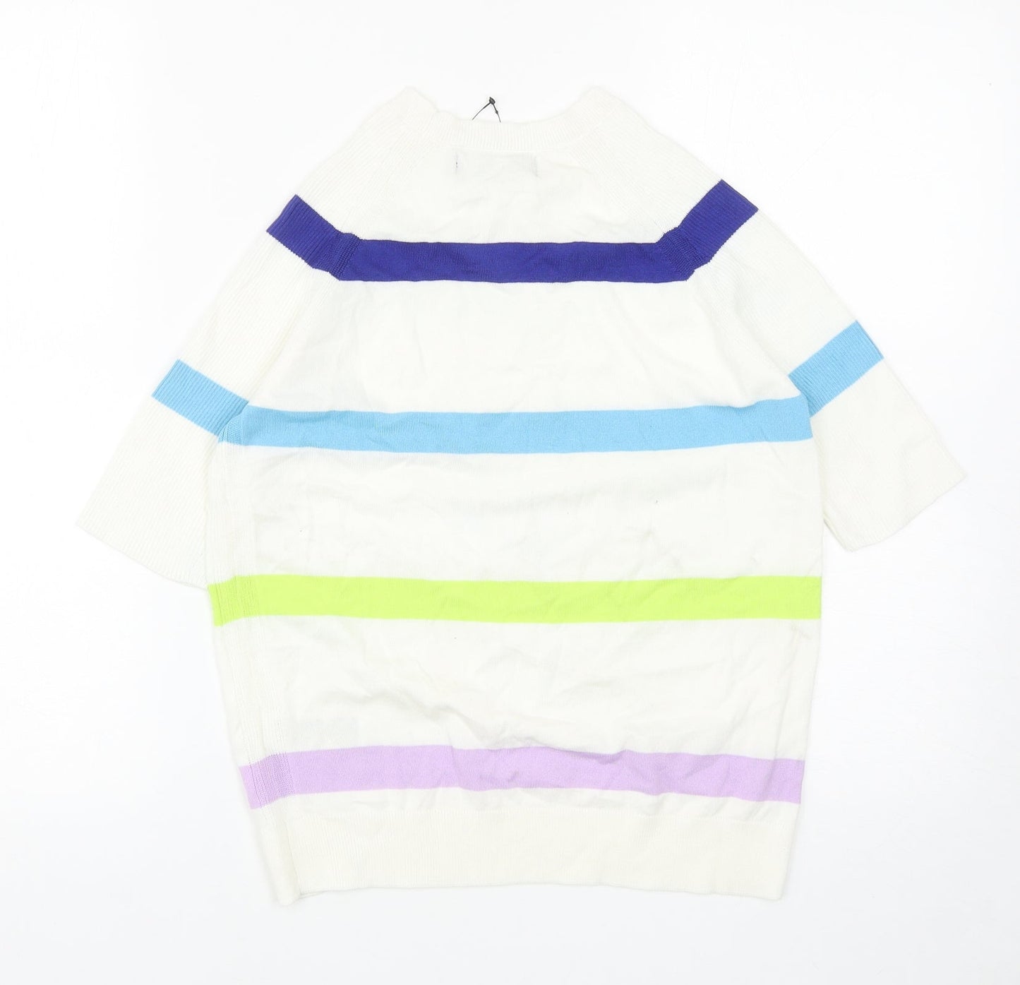 Womens UK Size S Marks and Spencer White Pullover Jumper