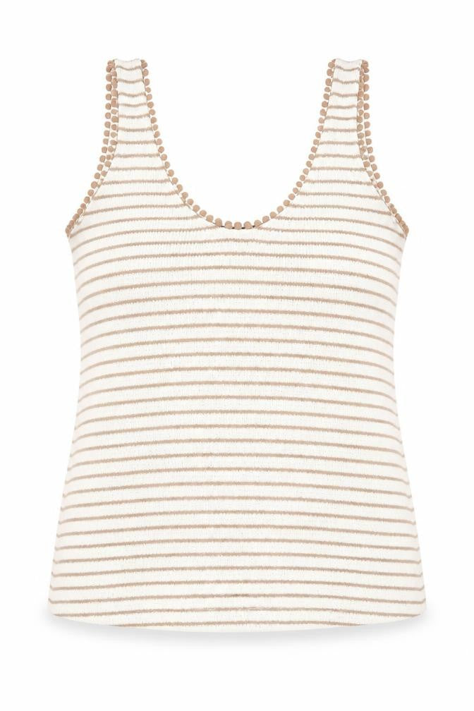 Womens UK Size 14 Marks and Spencer Beige Basic Tank