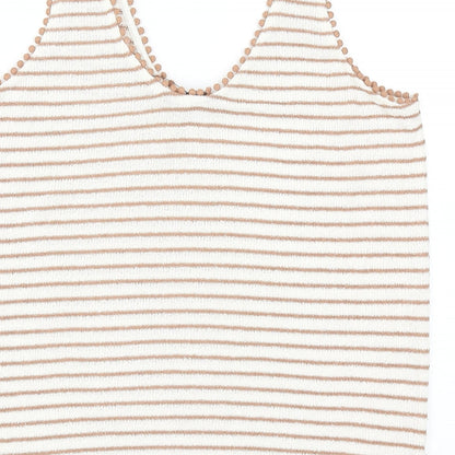 Womens UK Size 14 Marks and Spencer Beige Basic Tank