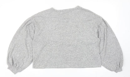 Womens UK Size M New Look Grey Pullover Jumper