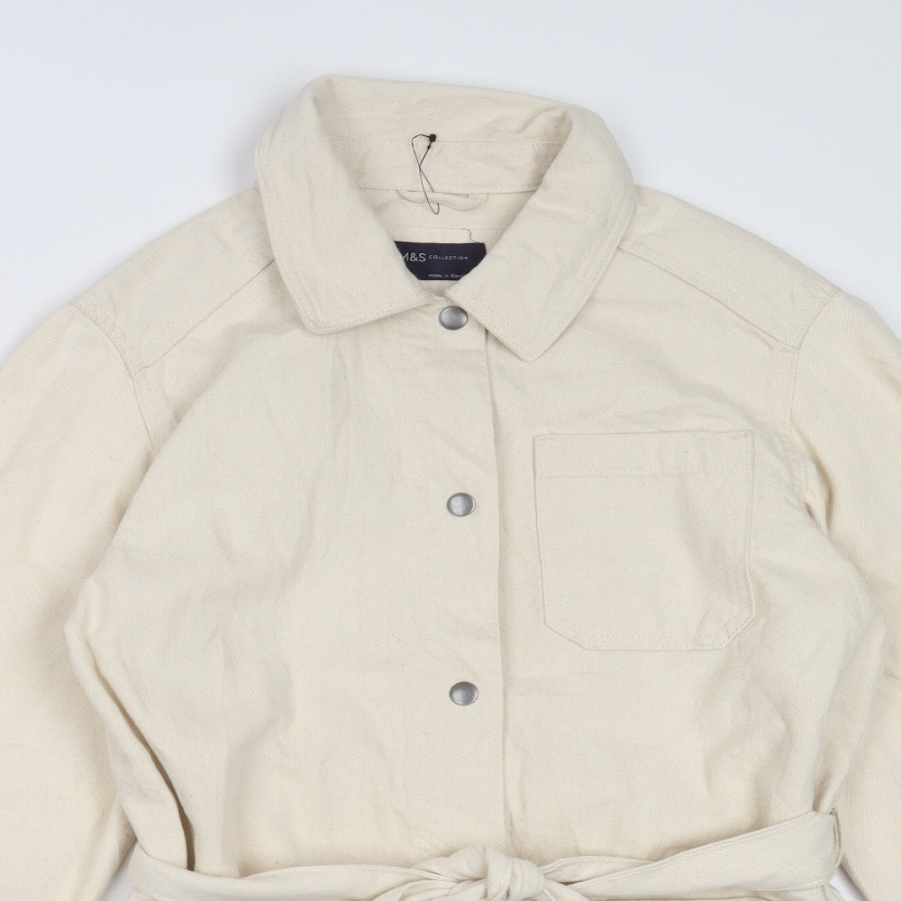 Womens UK Size 10 Marks and Spencer Ivory Jacket