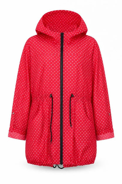 Womens UK Size 12 Mia Moda Pink Rain Coat