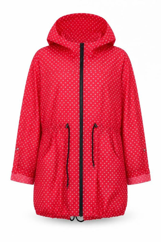 Womens UK Size 12 Mia Moda Pink Rain Coat