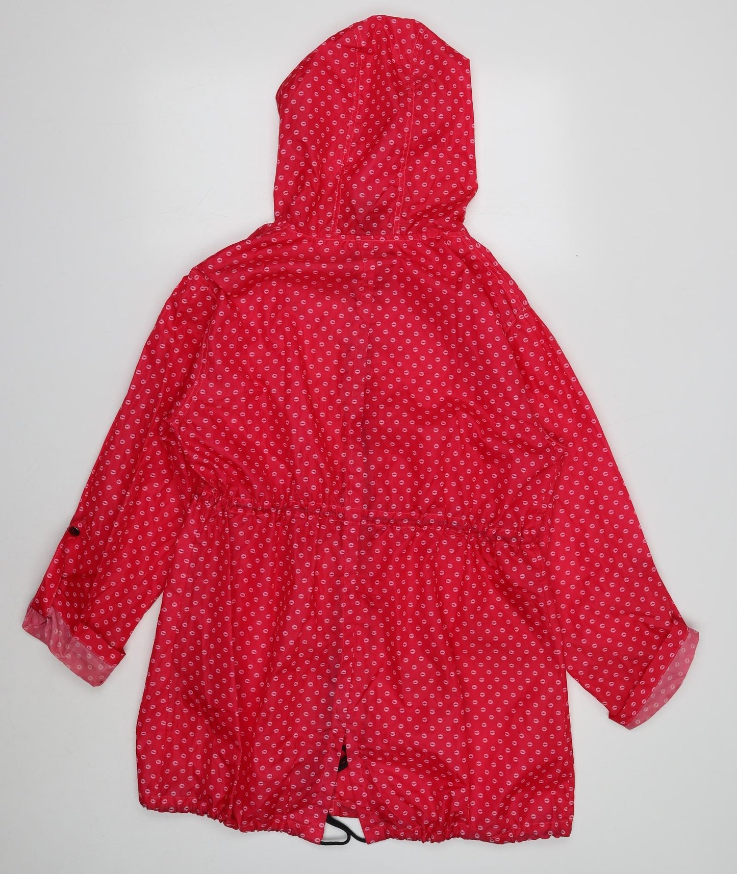 Womens UK Size 12 Mia Moda Pink Rain Coat