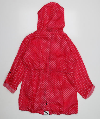 Womens UK Size 12 Mia Moda Pink Rain Coat