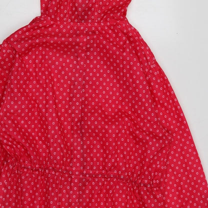 Womens UK Size 12 Mia Moda Pink Rain Coat