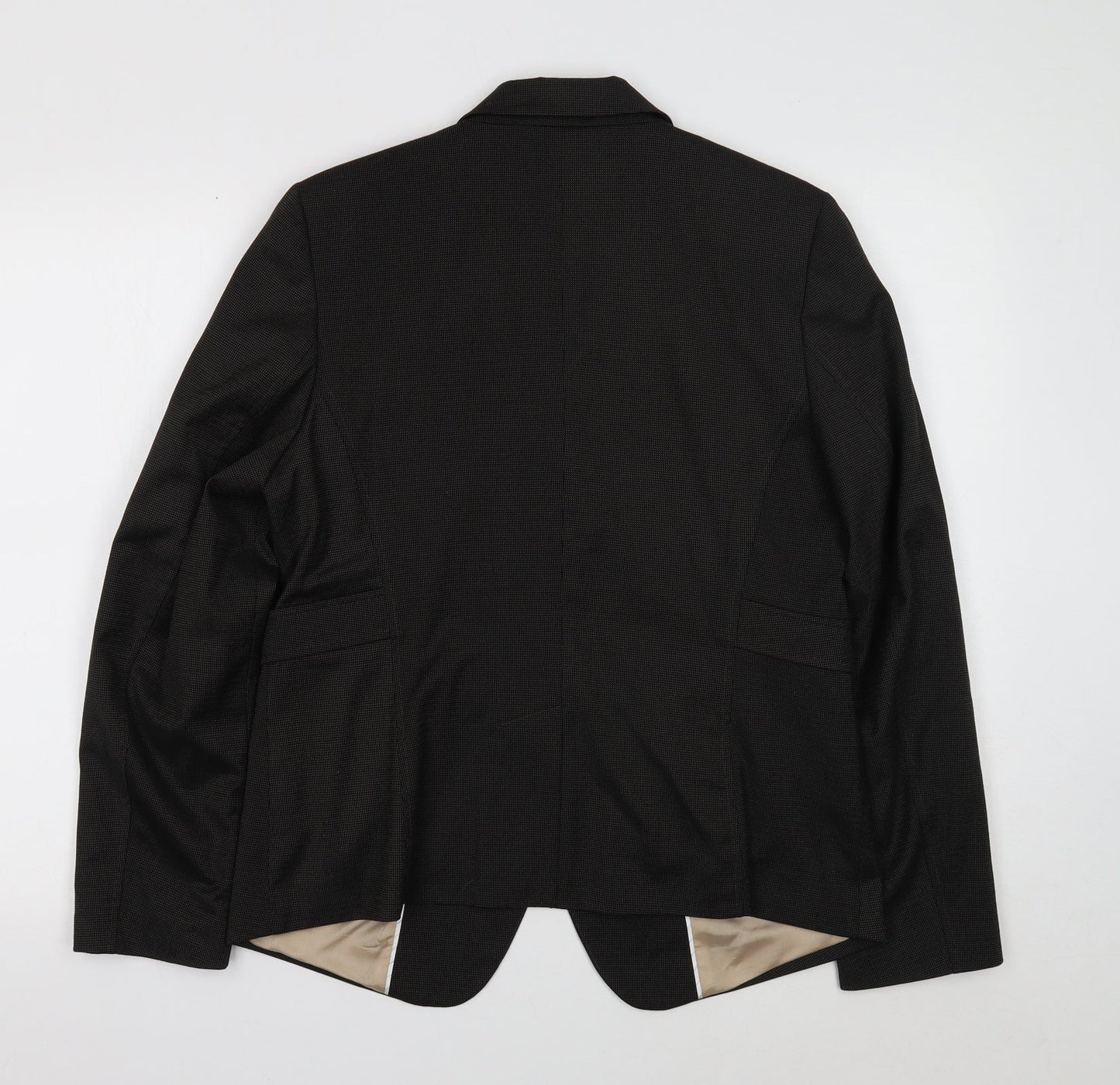 Olsen Womens Black Polyester Jacket Suit Jacket Size 14