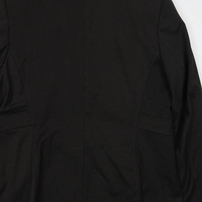 Olsen Womens Black Polyester Jacket Suit Jacket Size 14