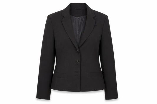 Minuet Womens Grey Viscose Jacket Blazer Size 10