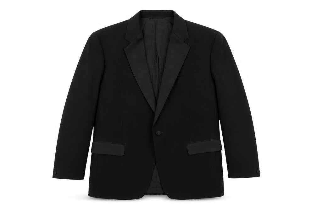Mens UK Size 42 Preworn Regular Black Suit Jacket