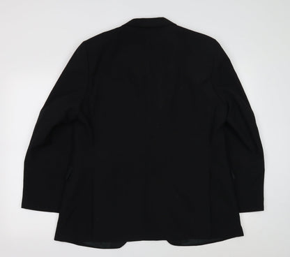 Mens UK Size 42 Preworn Regular Black Suit Jacket