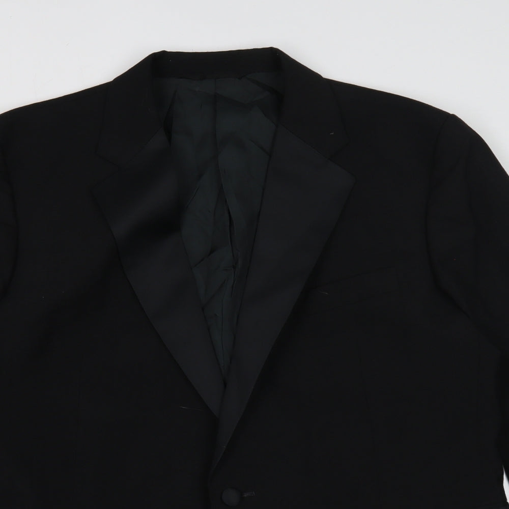 Mens UK Size 42 Preworn Regular Black Suit Jacket