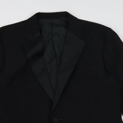 Mens UK Size 42 Preworn Regular Black Suit Jacket