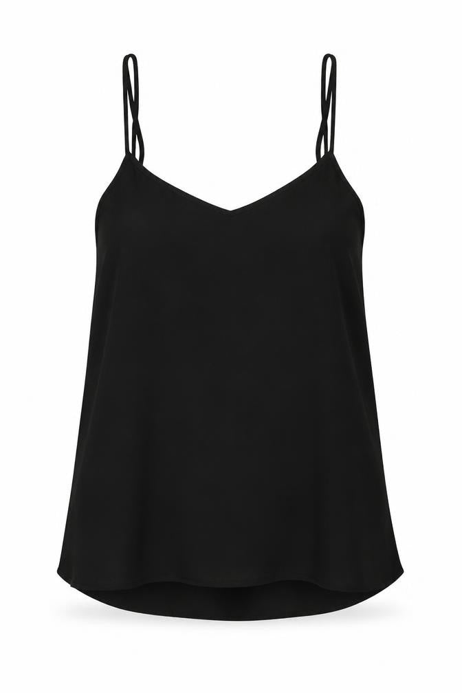 Womens UK Size 6 Topshop Black Basic Tank