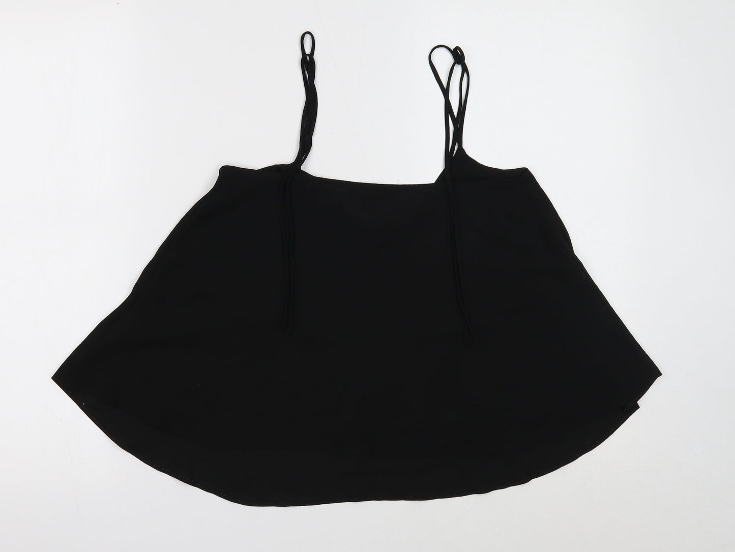 Womens UK Size 6 Topshop Black Basic Tank