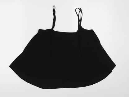 Womens UK Size 6 Topshop Black Basic Tank