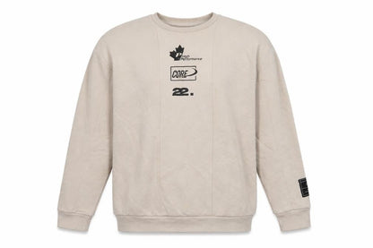 Mens UK Size S Boohoo Beige Pullover Sweatshirt