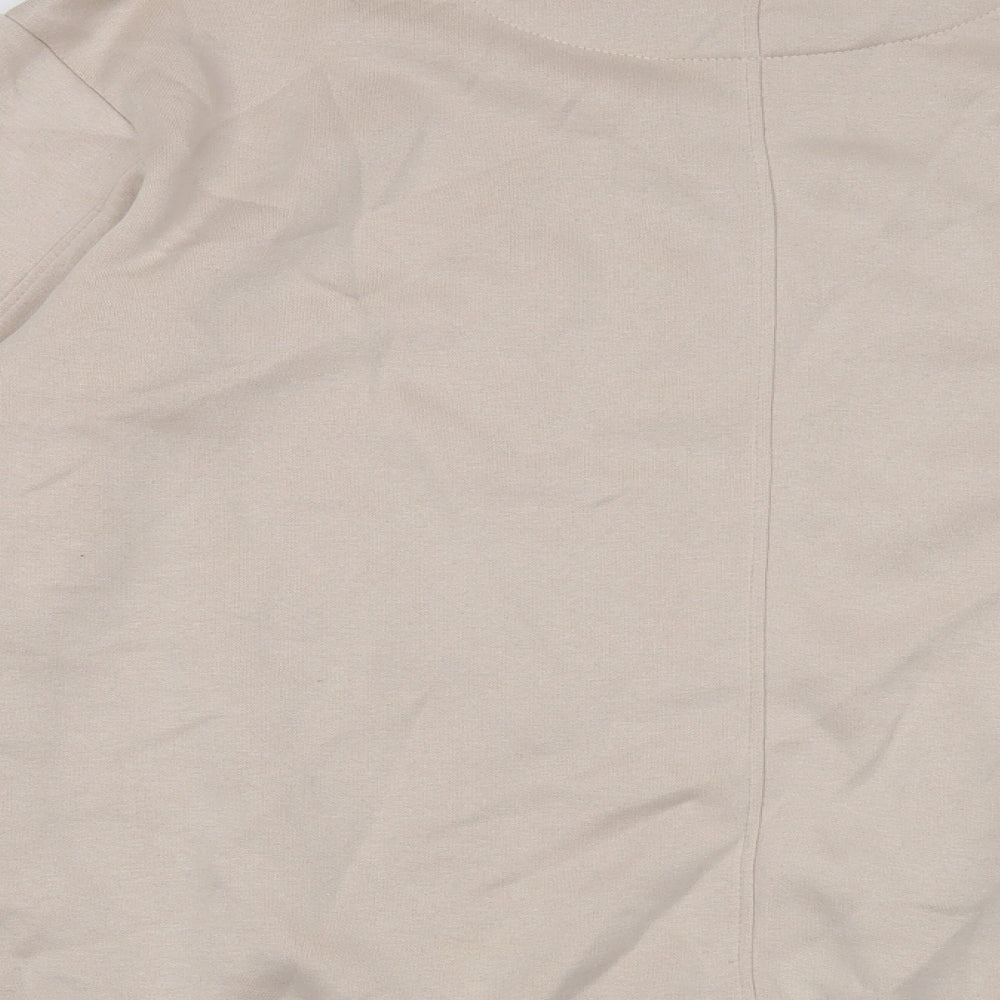 Mens UK Size S Boohoo Beige Pullover Sweatshirt