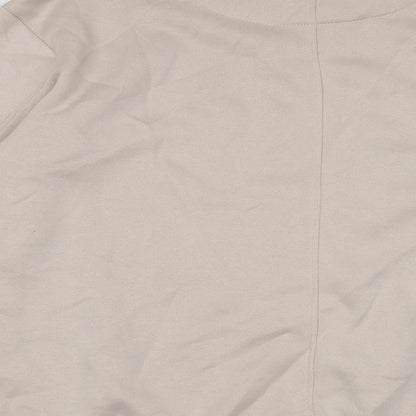 Mens UK Size S Boohoo Beige Pullover Sweatshirt