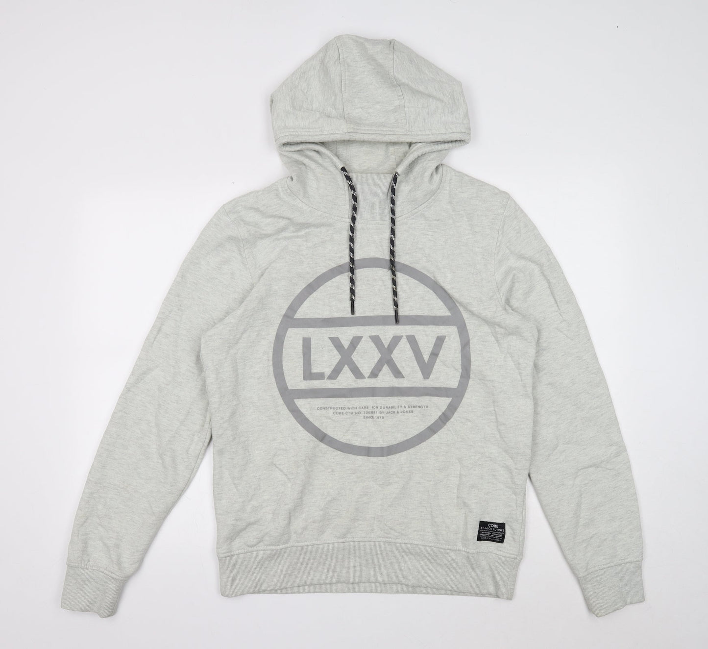 Mens UK Size M JACK & JONES Grey Pullover Hoodie