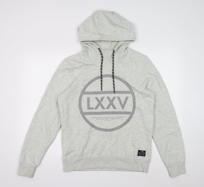 Mens UK Size M JACK & JONES Grey Pullover Hoodie