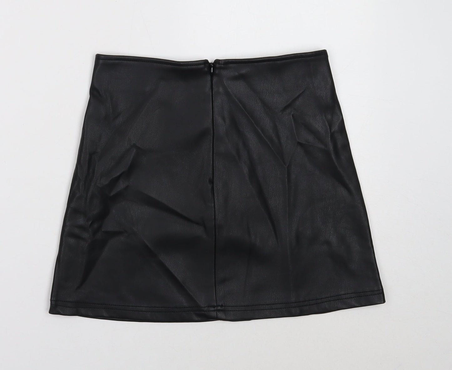 Candy Couture Girls Black Polyester A-Line Skirt Size 11 Years Regular Zip