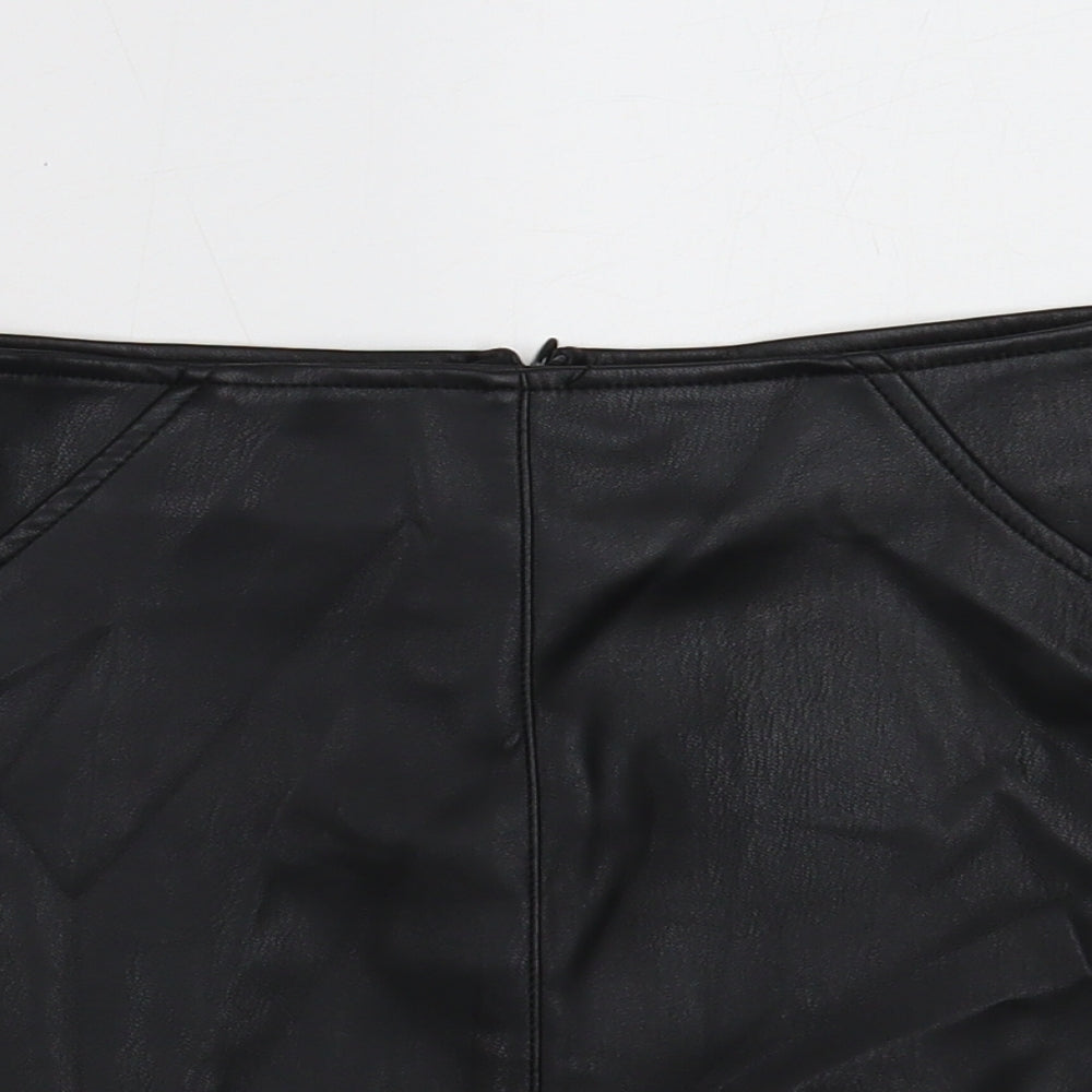Candy Couture Girls Black Polyester A-Line Skirt Size 11 Years Regular Zip
