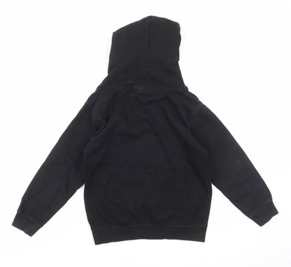 Just Hoods Girls Black Cotton Pullover Hoodie Size 7-8 Years Pullover - Stranger Things