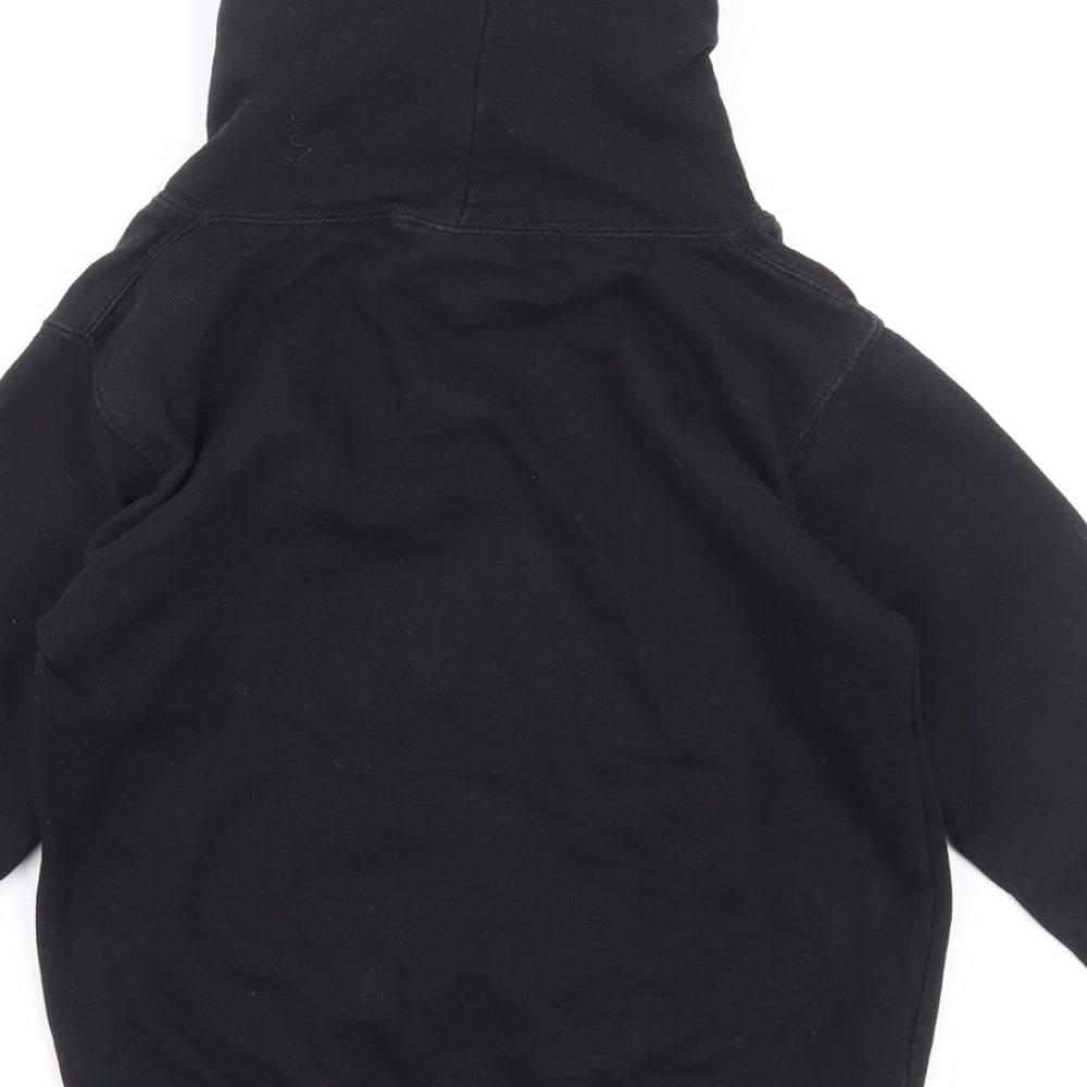 Just Hoods Girls Black Cotton Pullover Hoodie Size 7-8 Years Pullover - Stranger Things