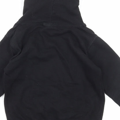 Just Hoods Girls Black Cotton Pullover Hoodie Size 7-8 Years Pullover - Stranger Things