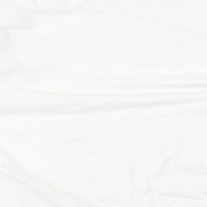 Mens UK Size M Boohoo White Pullover Sweatshirt