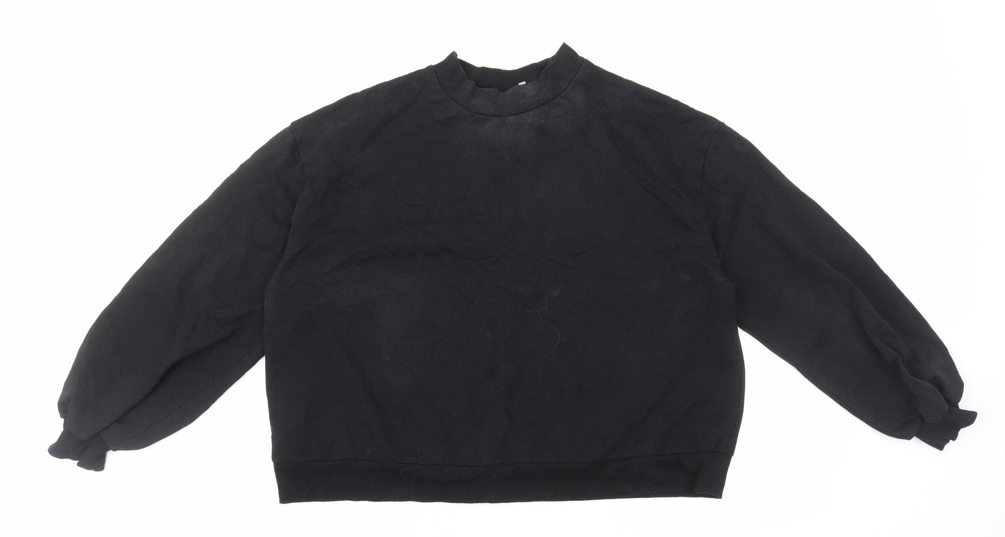 Womens UK Size 12 ASOS Black Pullover Sweatshirt