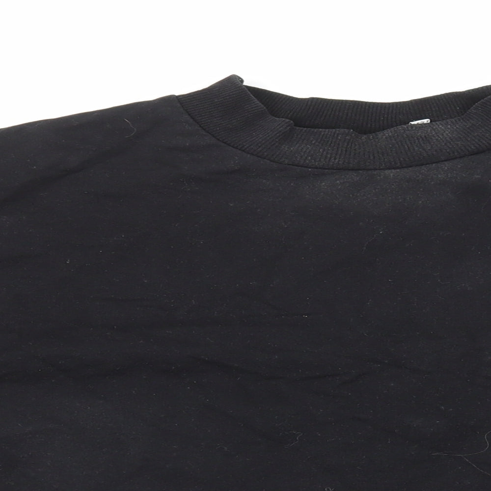 Womens UK Size 12 ASOS Black Pullover Sweatshirt