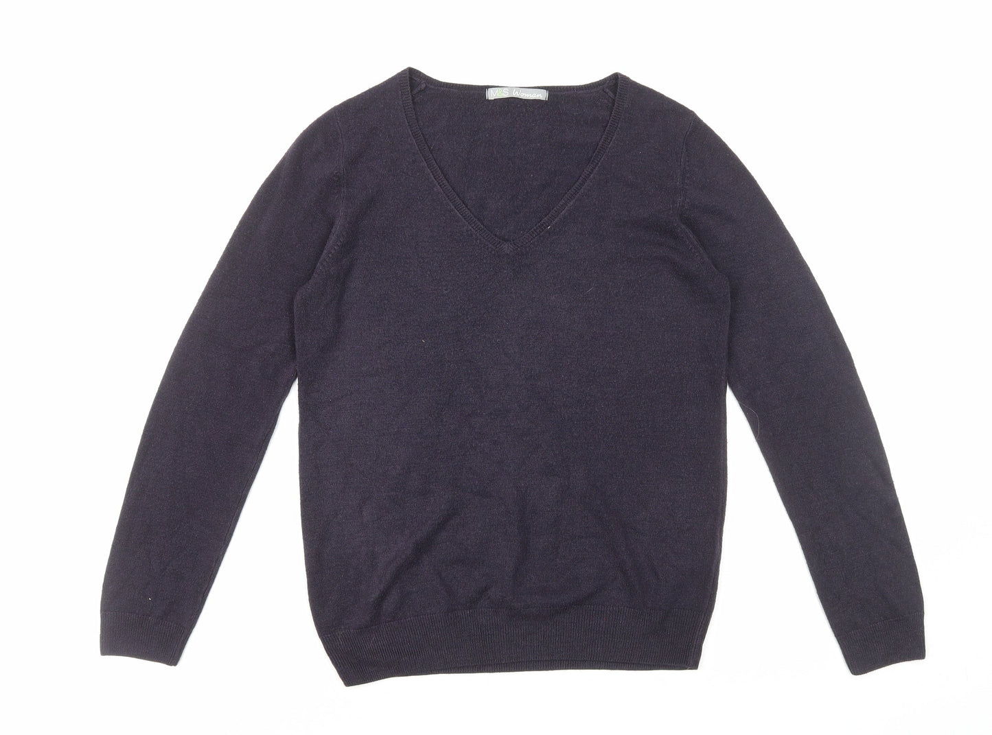 Womens UK Size 10 Marks and Spencer Blue Pullover Jumper