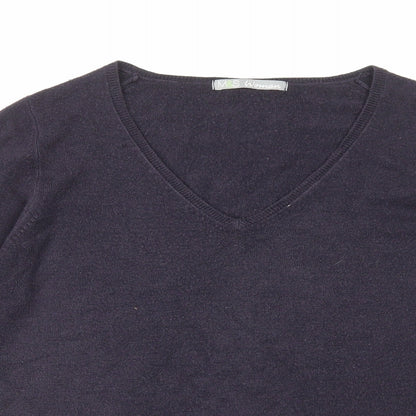 Womens UK Size 10 Marks and Spencer Blue Pullover Jumper