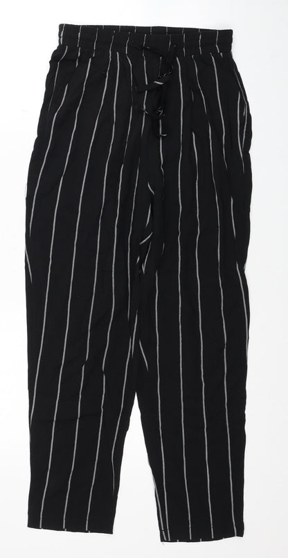Womens UK Size 8 PRETTYLITTLETHING Regular Fit  Black Trousers