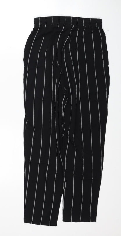 Womens UK Size 8 PRETTYLITTLETHING Regular Fit  Black Trousers